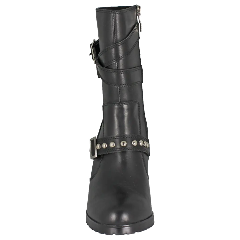 Ride Tec Women's 9.5 Inch High Heel Motorcycle Boots - Stylish & Comfortable Riding Boots for Women, Biker Fashion, Cruiser & Harley Davidson Motorcycles - Perfect for Daily Commute & Night Rides