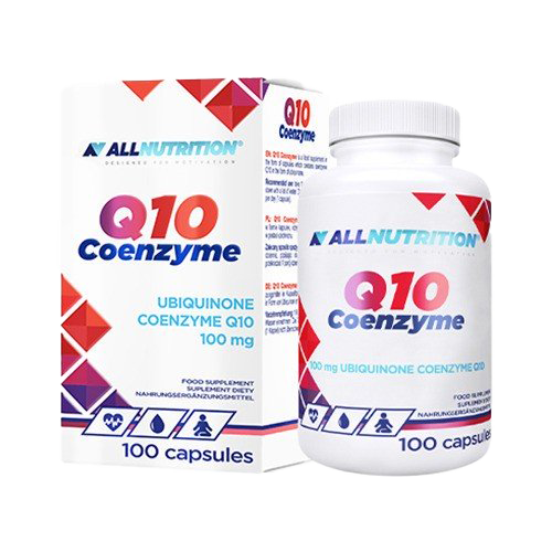Allnutrition CoQ10 Coenzyme 100 Capsules - Premium Ubiquinone Supplement for Heart Health & Energy Support - Perfect for Daily Wellness & Anti-Aging Routine