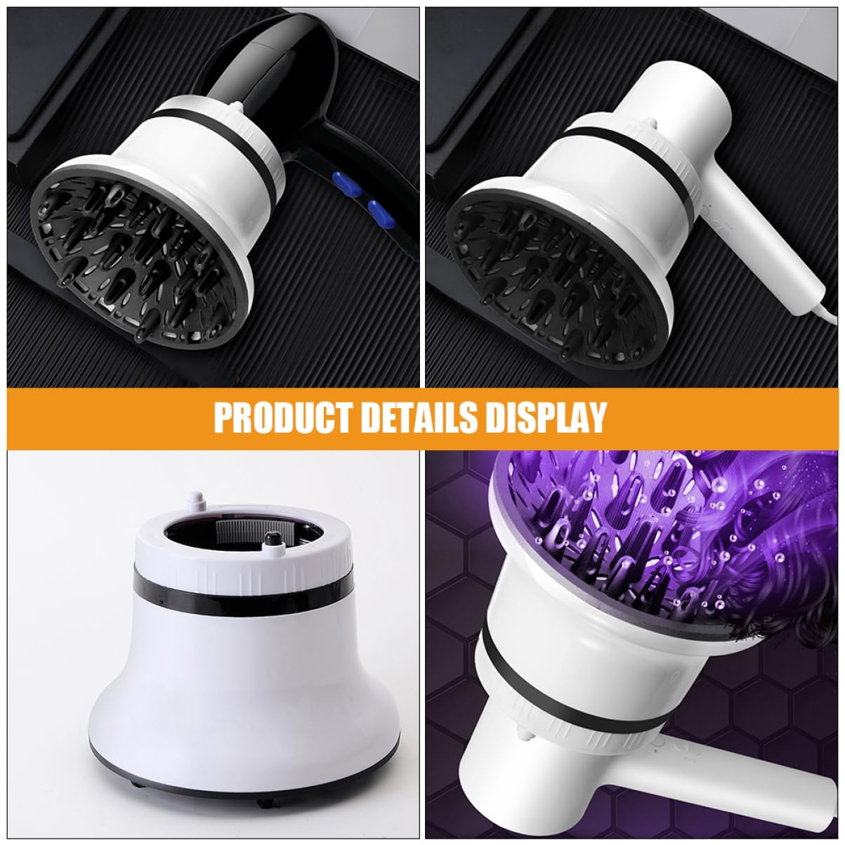 Universal Hair Dryer Diffuser Attachment for Curly Hair - Styling Nozzle & Sock Accessory for All Hair Dryers | Perfect for Salon, Home & Travel Use