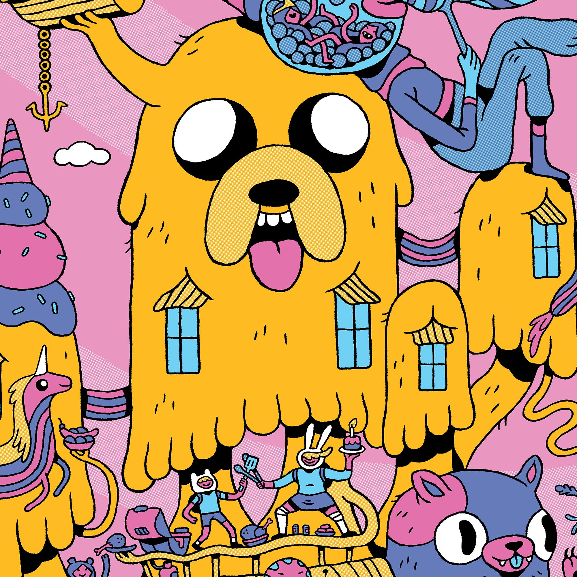 Adventure Time Poster - Official Cartoon Network Wall Art for Kids Room, Living Room & Office Decor