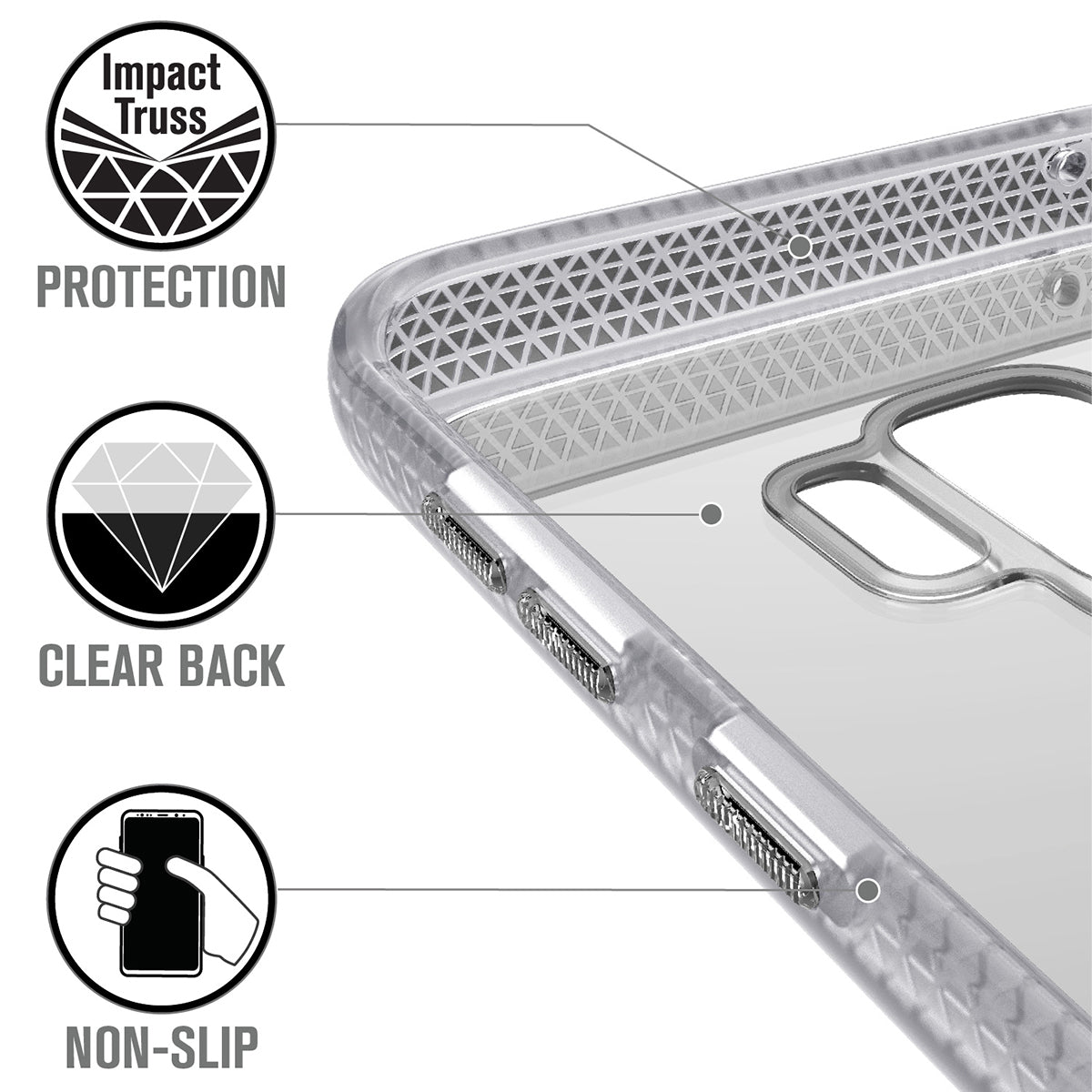 Samsung Galaxy S9 Shockproof Case - Heavy Duty Impact Protection Cover for Samsung Galaxy S9 - Perfect for Outdoor, Travel & Daily Use