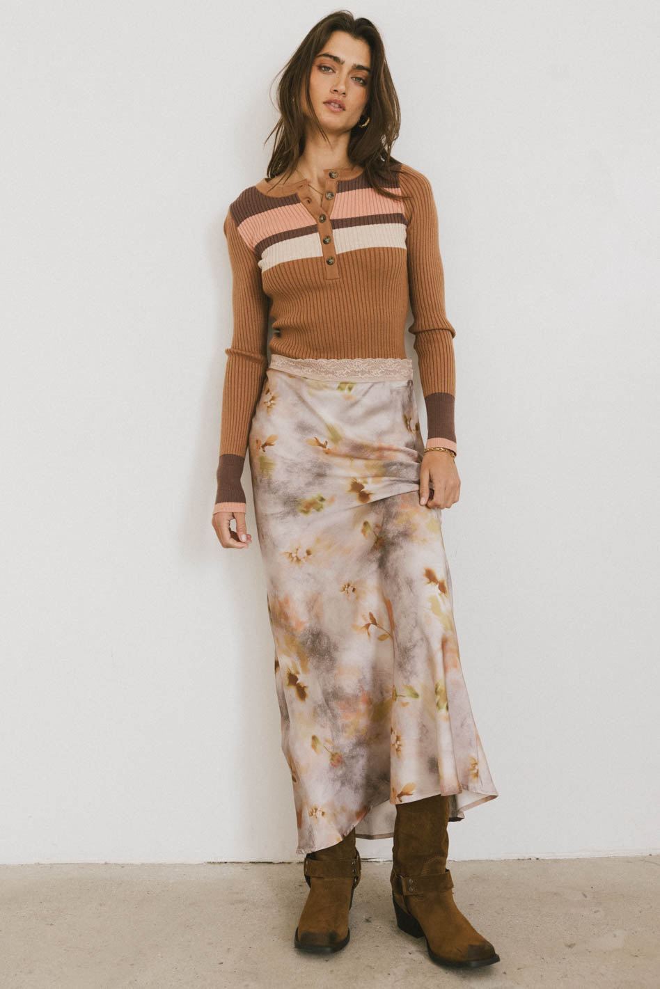 Lauriana Maxi Skirt - Women's Flowy Long Skirt with Elastic Waist | Perfect for Summer, Beach, Boho Style & Casual Outfits