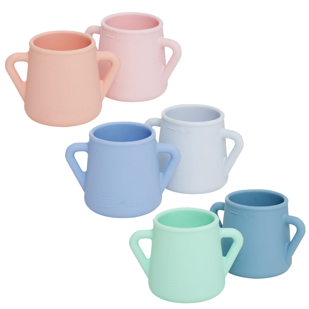 Wean Meister Sippy Skillz Baby Cup - BPA-Free Spill-Proof Training Cup for Toddlers - Perfect for On-the-Go, Daycare & Learning to Drink Independently