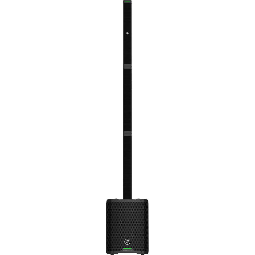 Mackie SRM-FLEX 1300W Portable Column PA System with Sennheiser e835 Mic, Tripod Stand & XLR Cable - Perfect for Live Performances, Outdoor Events & DJ Gigs