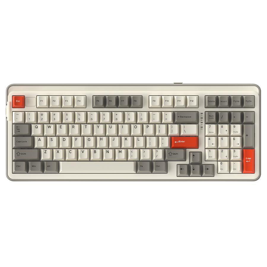 DAREU EK98 Pro Wireless Mechanical Gaming Keyboard - 2.4G/Bluetooth/USB-C Tri-Mode RGB Backlit, Hot-Swappable Switches for PC/Mac - Perfect for Gaming, Office Work & Typing Enthusiasts