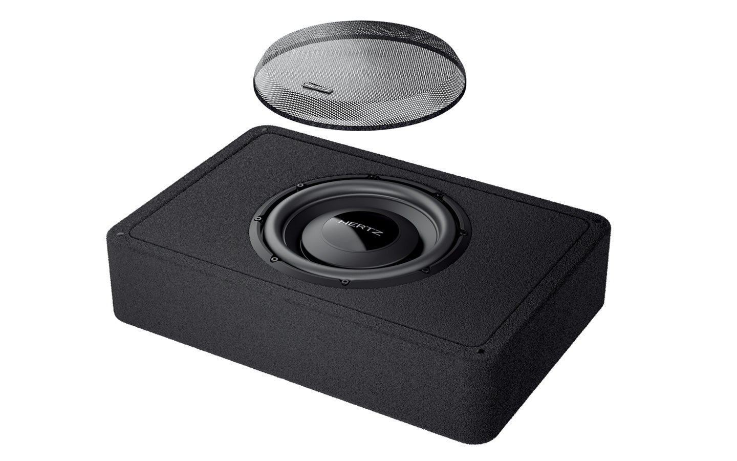 Hertz MPBX 300 S2 Mille 12 Ultra Shallow Sealed Subwoofer Enclosure - Premium Car Audio Bass Box for Trucks, SUVs & Custom Vehicles - Perfect for Tight Spaces & Powerful Sound Systems