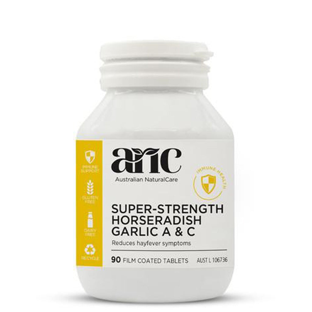 Australian Natural Care Super Strength Horseradish Garlic with Vitamins A & C - Immune Support Supplement for Cold & Flu Season, Cooking & Wellness Boost
