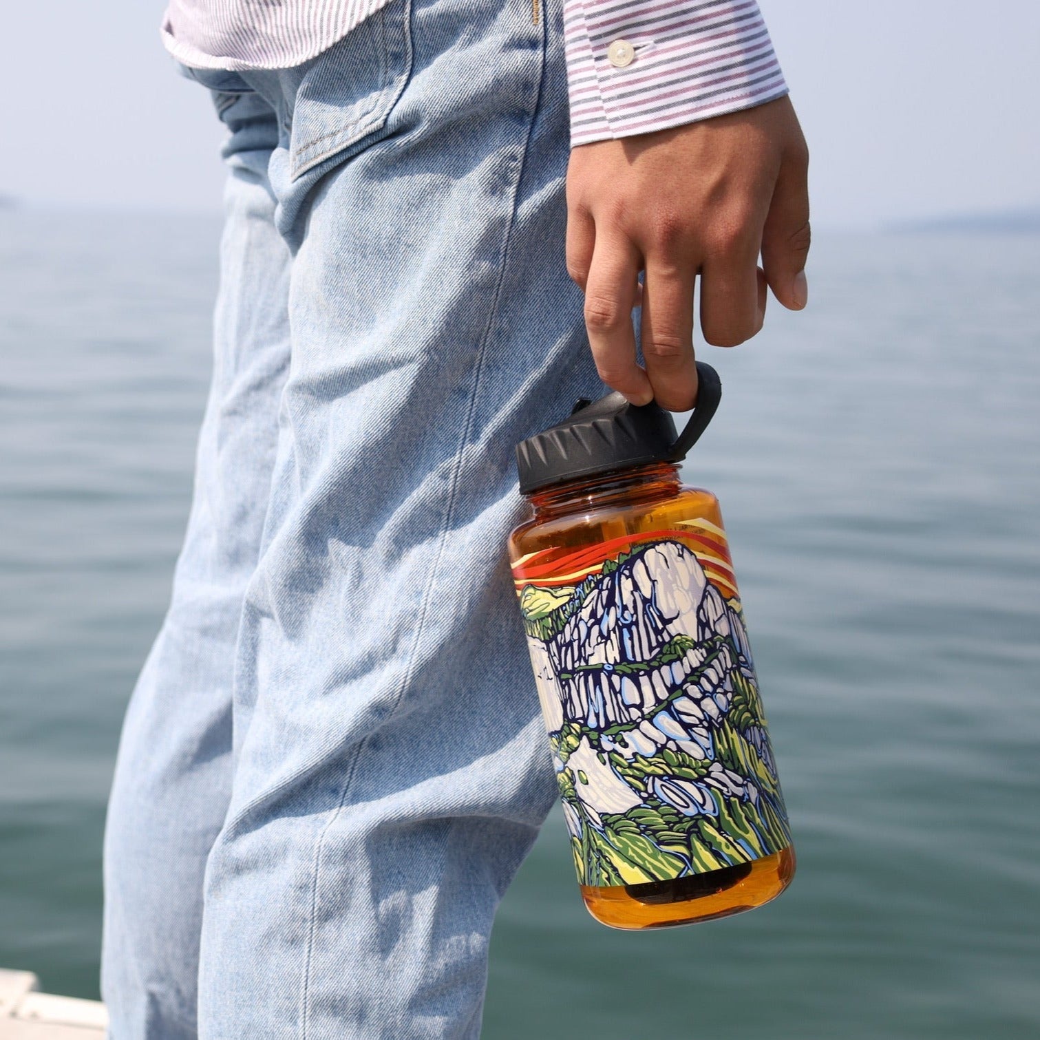 Nalgene OG Access Fund Water Bottle - 32oz & 48oz BPA-Free Tritan Wide Mouth Bottle for Hiking, Camping & Outdoor Adventures