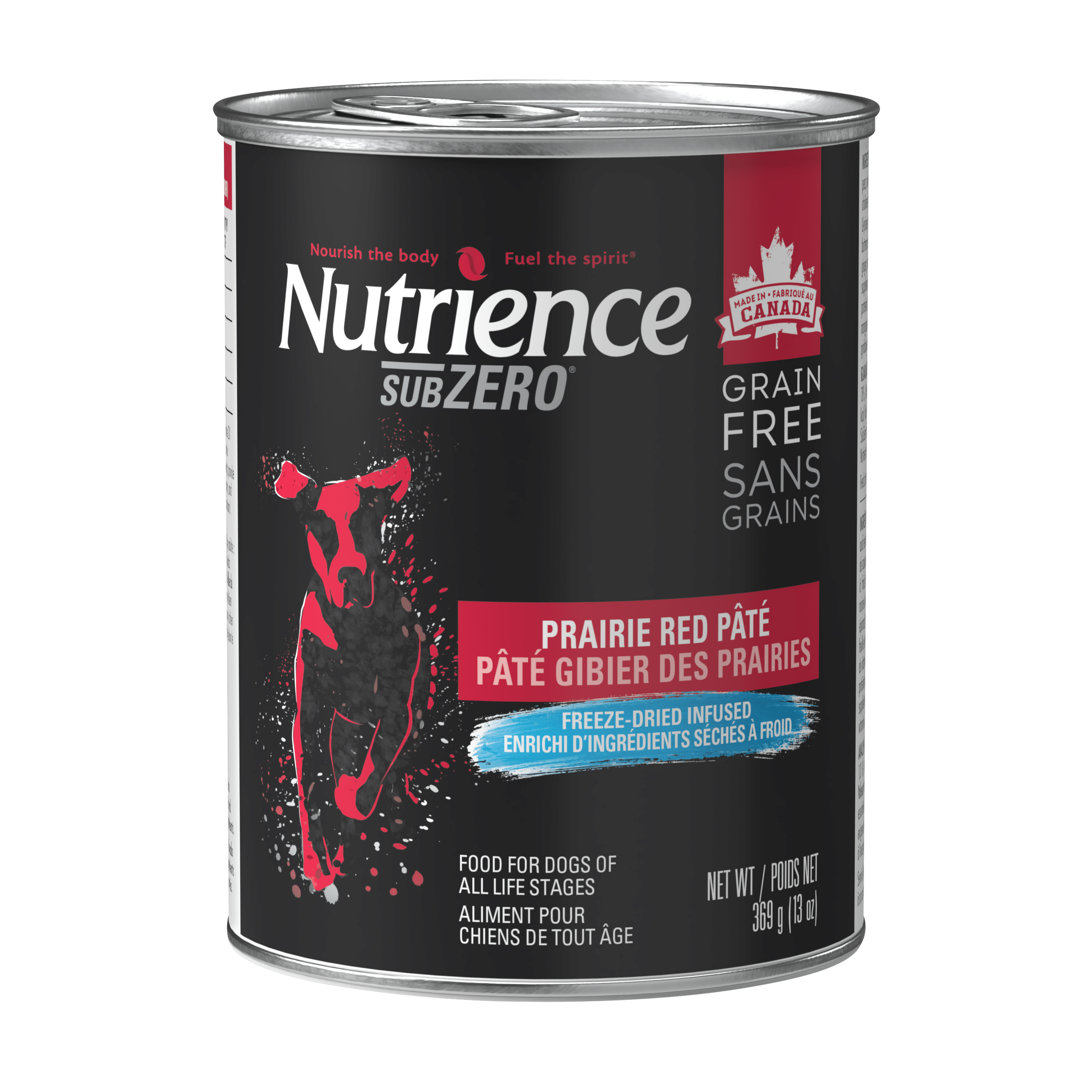 Nutrience SubZero Prairie Red Pate Canned Dog Food - High Protein Grain-Free Wet Food for Adult Dogs - Perfect for Picky Eaters & Sensitive Stomachs - Ideal for Home Feeding & Travel Use
