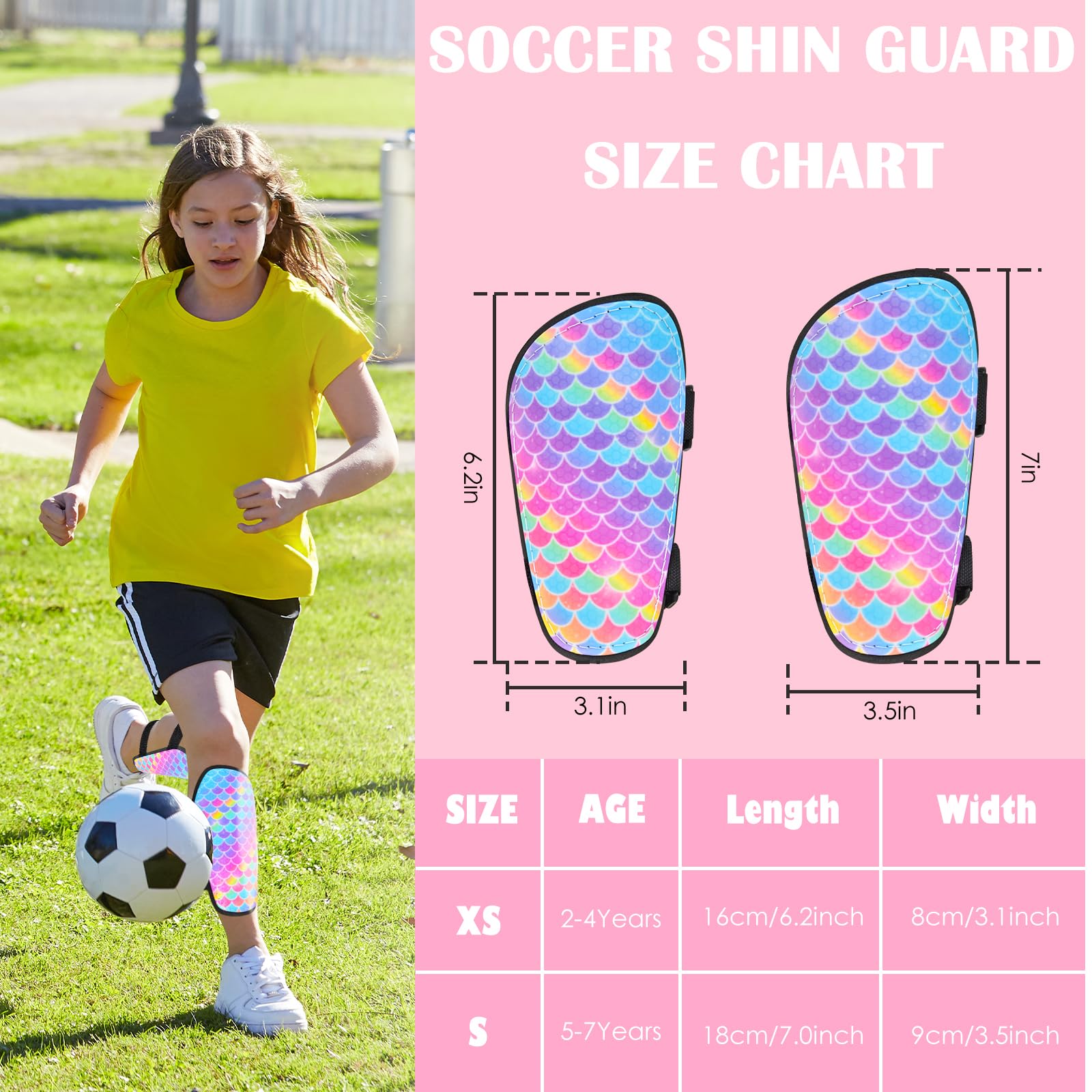 **Best Youth Soccer Shin Guards for Kids 2-7 Years Old - Protective Shin Pads for Girls & Toddlers - Ideal for Football Games & Training**    *(Perfect for practice, matches, and youth soccer leagues - lightweight, comfortable, and durable protection for young players!)*