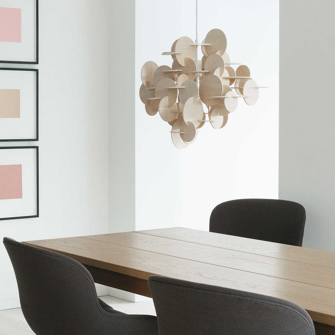 Modern Bau Pendant Lamp - Sleek Scandinavian Design for Living Room, Bedroom, or Dining Area | Adjustable Hanging Light Fixture