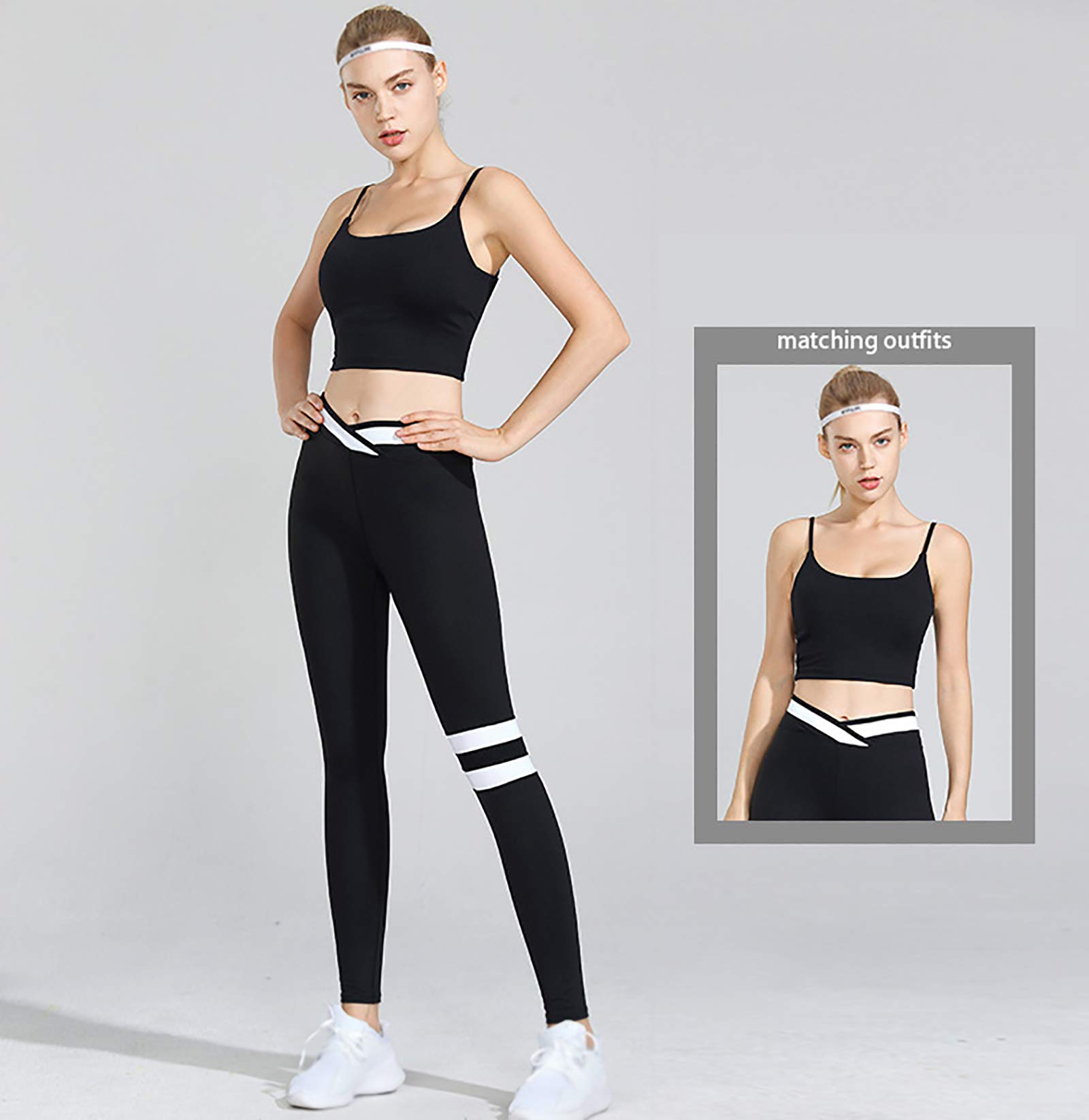 High Waist Seamless Yoga Pants for Women - Gym & Running Tights (S-XL) Black - Perfect for Workouts & Lounge