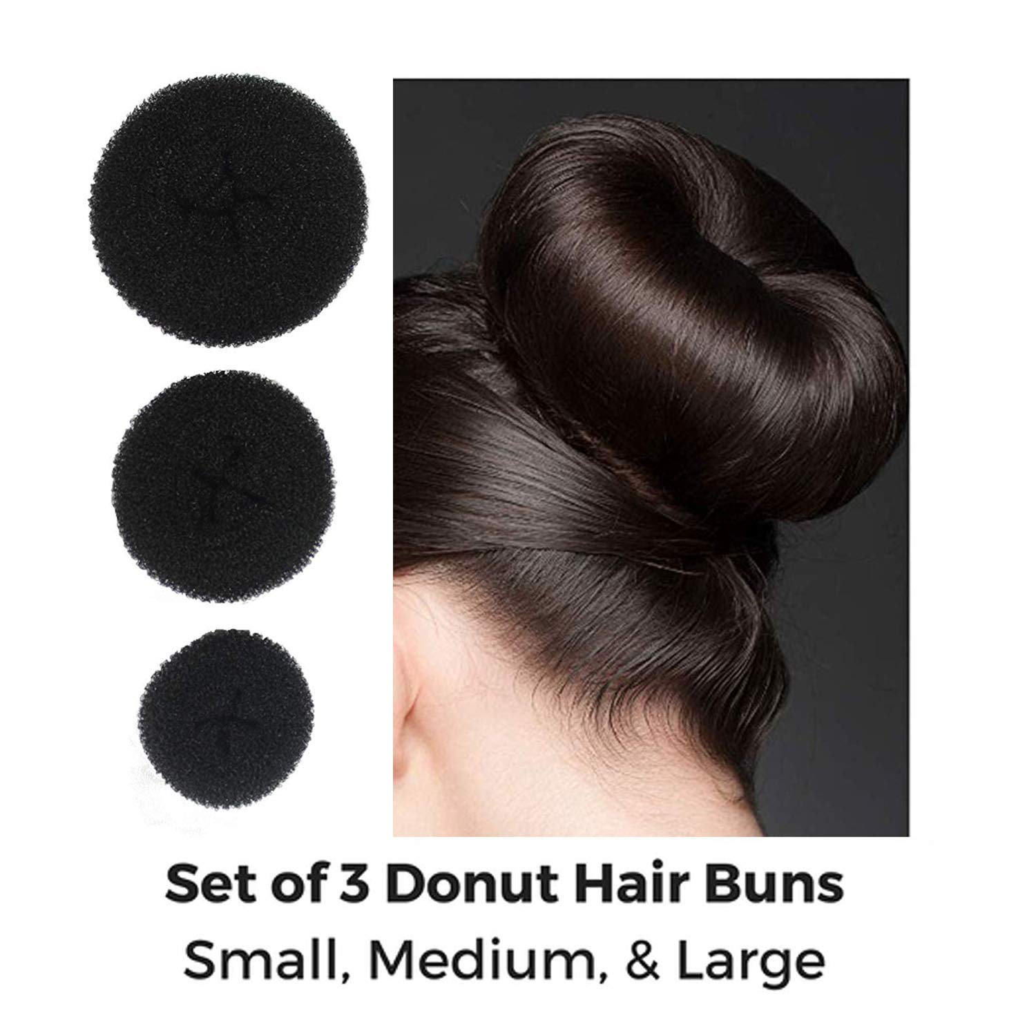 GuruEmbellish 15-Piece Black Hair Accessories Set for Women & Girls – 180g – Hair Clips, Headbands & More – Perfect for Parties, Weddings & Everyday Styling