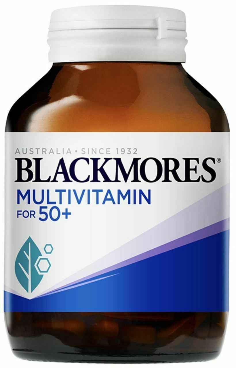Blackmores 50 Plus Multivitamin for Men & Women - Daily Immune Support & Energy Booster Supplement with Vitamins A, C, D, E, B12 - Supports Heart, Bone & Brain Health - Ideal for Active Adults Over 50