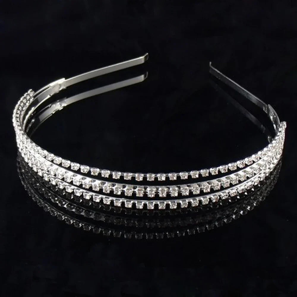 AINAMEISI Elegant Bridal Hair Accessories for Women - Pearl Crystal Rhinestone Wedding Tiara Crown | Perfect for Bridal Shower, Wedding Ceremony & Special Occasions