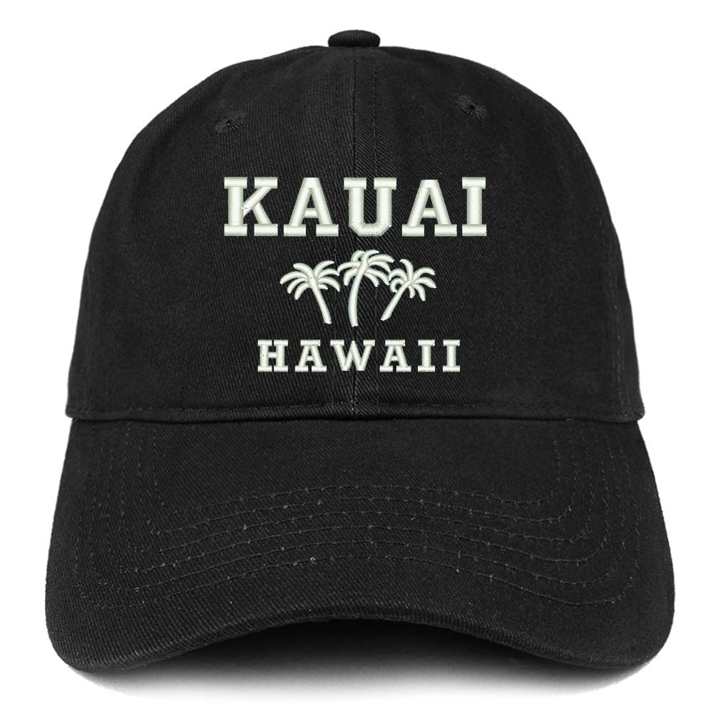 Trendy Embroidered Brushed Cotton Cap - Hawaiian Style Fashion Accessory for Beach, Hiking & Outdoor Activities | Shop Kauai Apparel