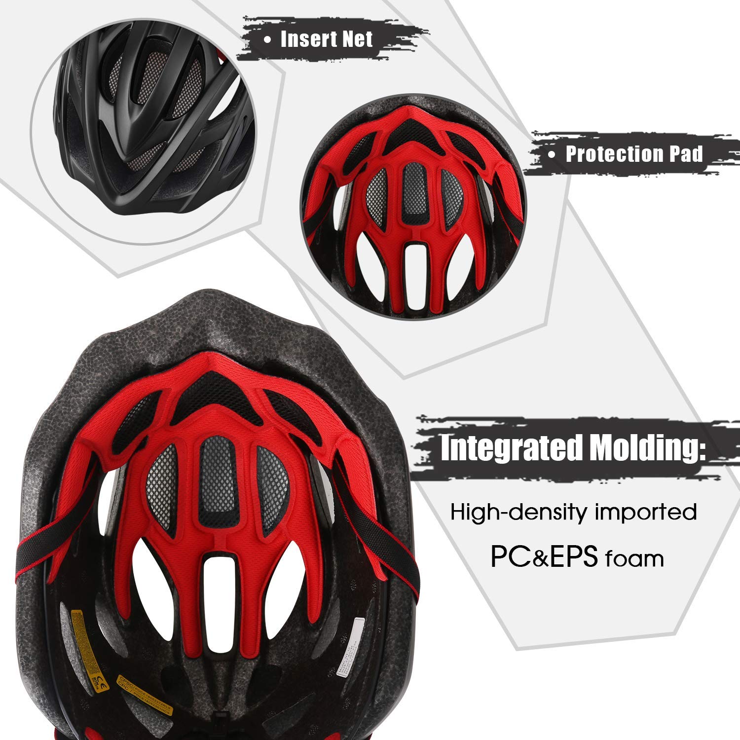 **Shinmax Adjustable Bike Helmet for Men & Women - Lightweight Mountain & Road Cycling Helmet with Rear Light & Detachable Visor - CPSC Certified for Adults & Youth - Perfect for Commuting, Trail Riding & Urban Cycling**