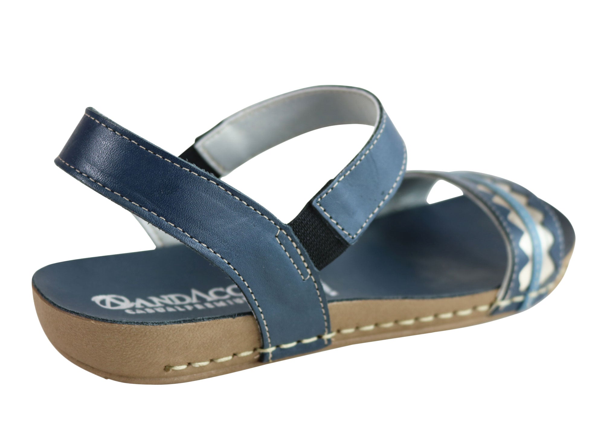 Andacco Women's Comfortable Leather Flat Sandals - Handmade in Brazil - Perfect for Summer, Beach & Casual Outfits
