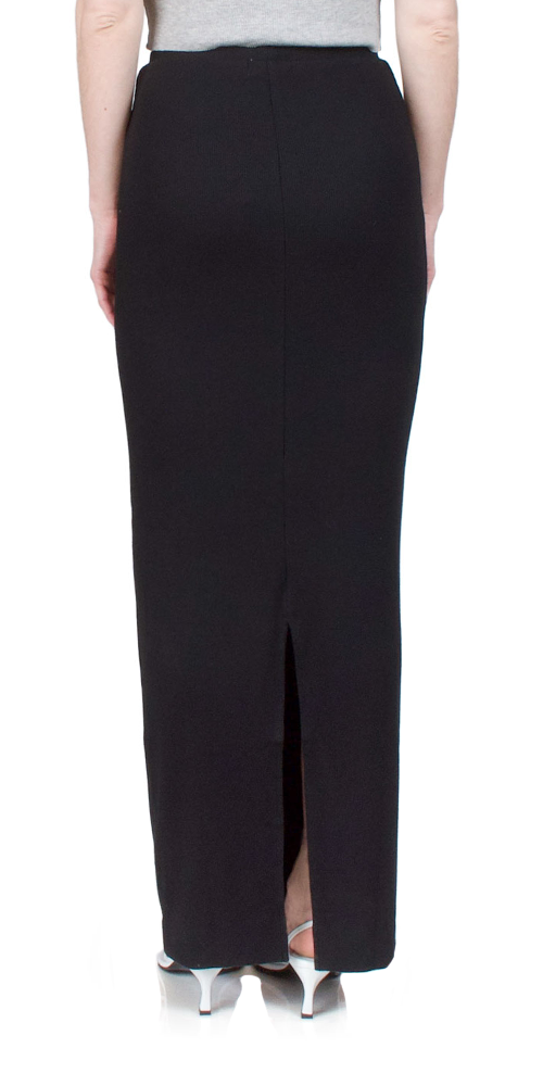 Emma Butter Rib Skirt - Soft Stretchy Black Midi Skirt for Women | Perfect for Work, Date Night & Casual Outfits