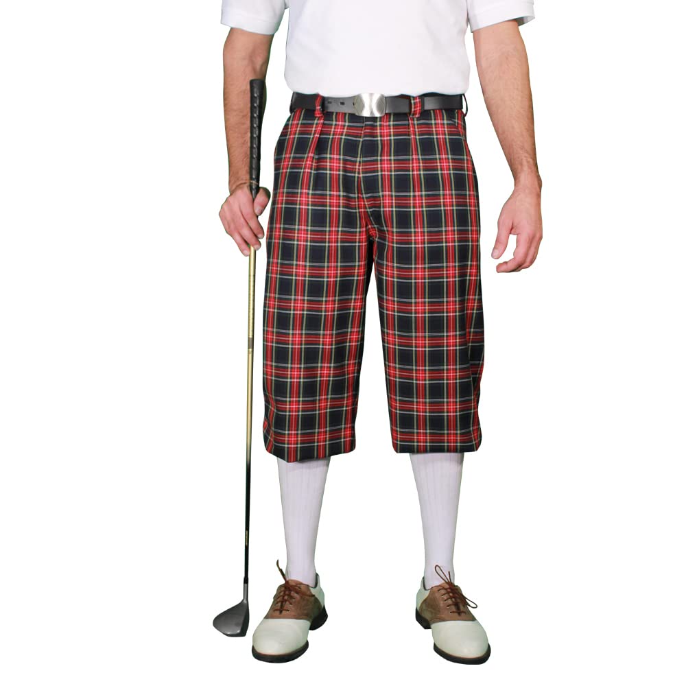 Stewart Plaid Men's 'Par 5' Golf Shirt - Breathable Performance Polo for Casual & Golf Wear
