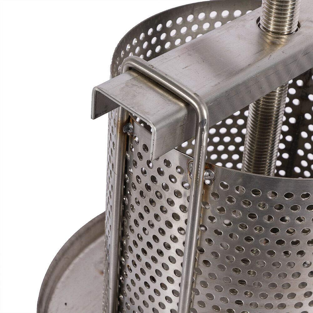 Stainless Steel Manual Honey Press Extractor - Beeswax Presser for Beekeeping, Home Use, Wine Making & Restaurants | Perfect for Harvesting Pure Honey from Honeycombs in Bee Fields & Small Farms