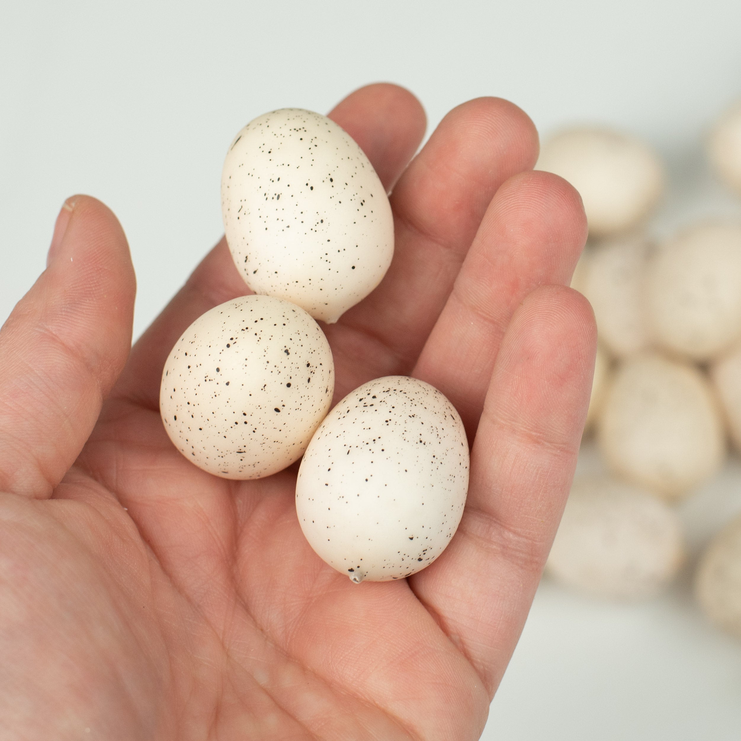 24-Pack Ivory & Black Eggs for Baking, Cooking, and Easter Decorations - Premium Quality Eggs for Home Chefs and Holiday Crafts