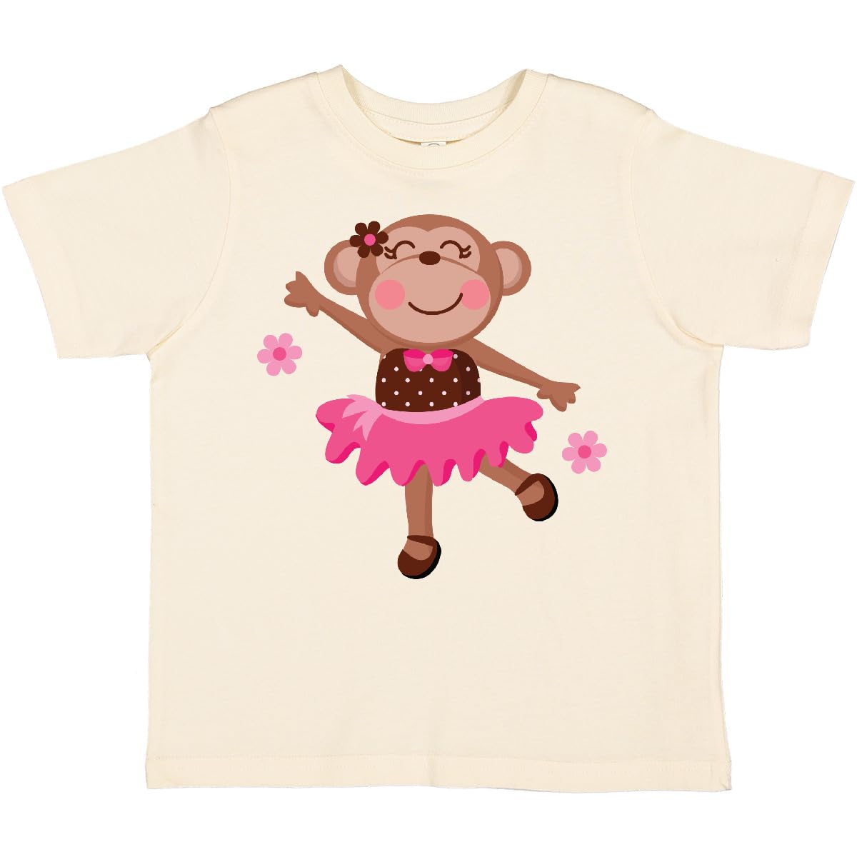Ballerina Dance Monkey Toddler T-Shirt - Cute Kids Dance Outfit for Ballet & Playtime - Perfect for Toddler Dance Classes, Birthday Gifts & Casual Wear