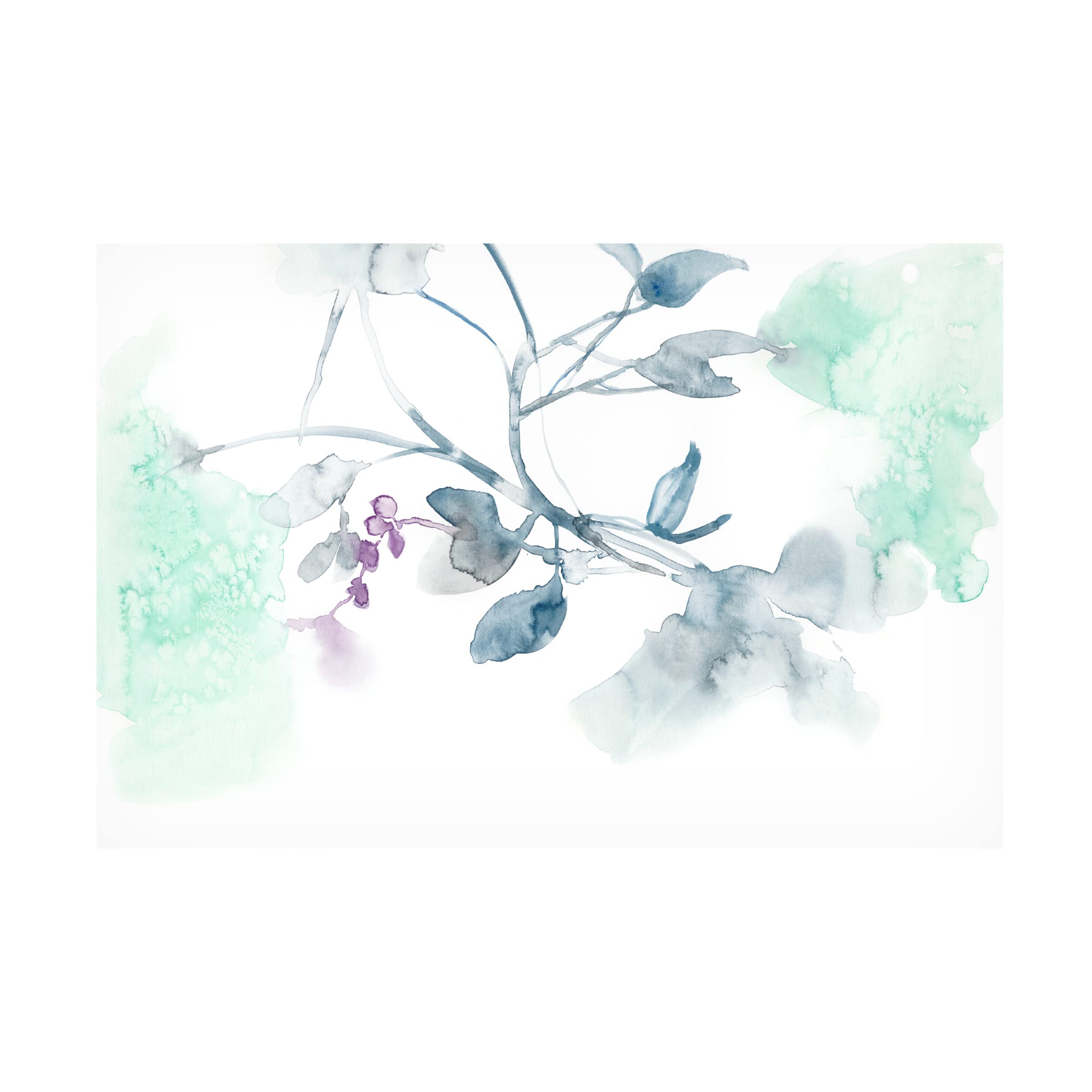 Jennifer Goldberger 'Ethereal Purple II' Canvas Wall Art Print - Modern Abstract Painting for Living Room, Bedroom & Office Decor