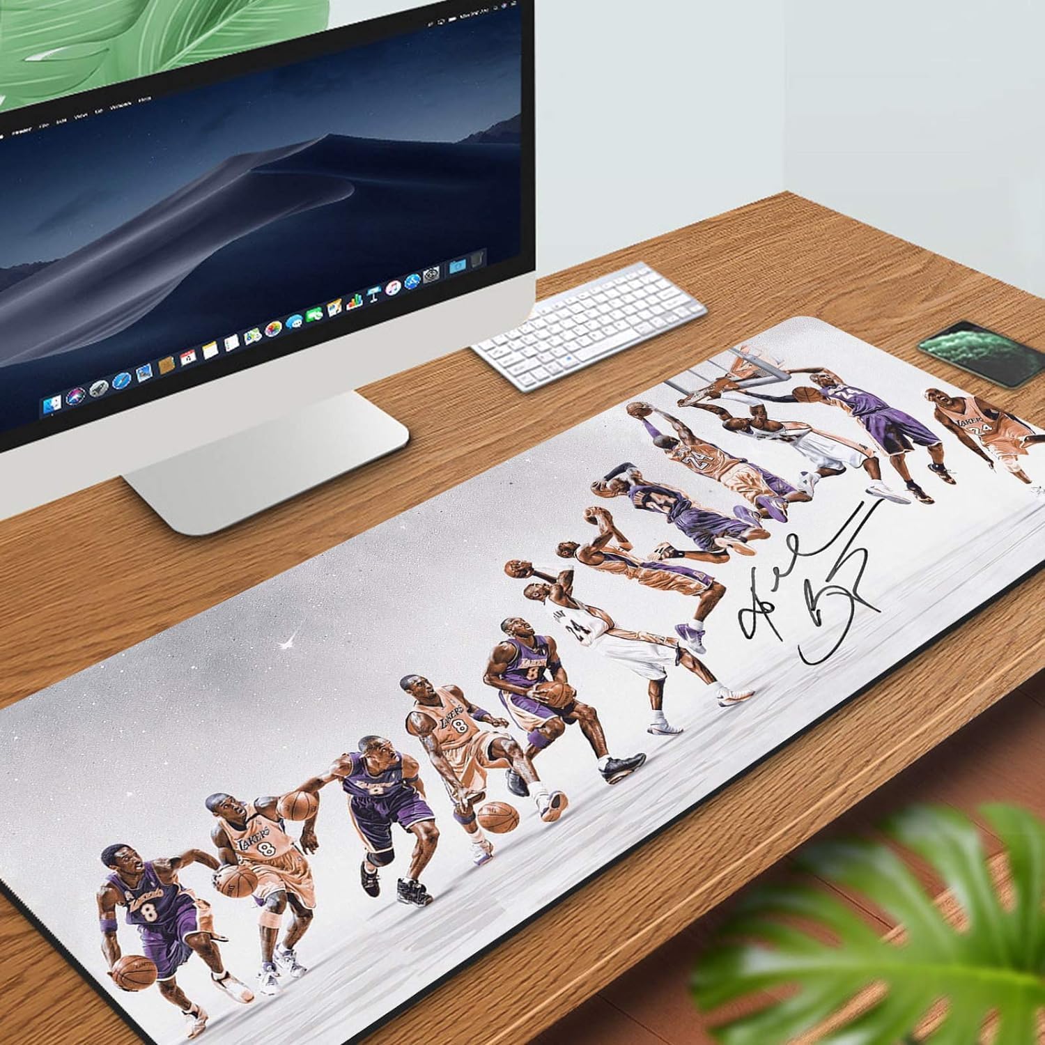 31.5x11.8 Inch Large Gaming Mouse Pad with Stitched Edges - Extra Long Extended Keyboard Mouse Mat for PC, Laptop & Desk - Perfect for Slow Motion Gaming & Office Work