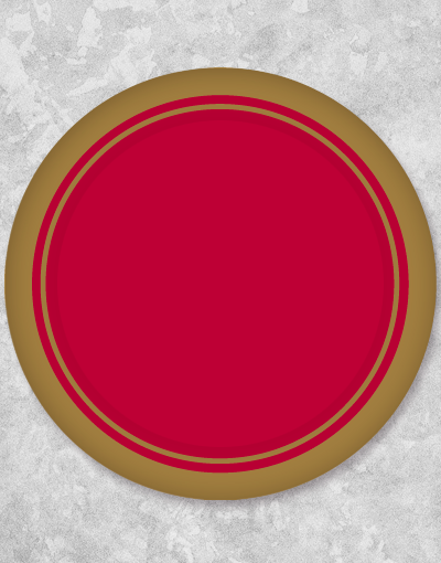 Elegant Gold Trim Red Dessert Plates - Set of 18 for Parties, Weddings & Special Occasions - Premium Dinnerware for Cake, Pastry & Candy Serving