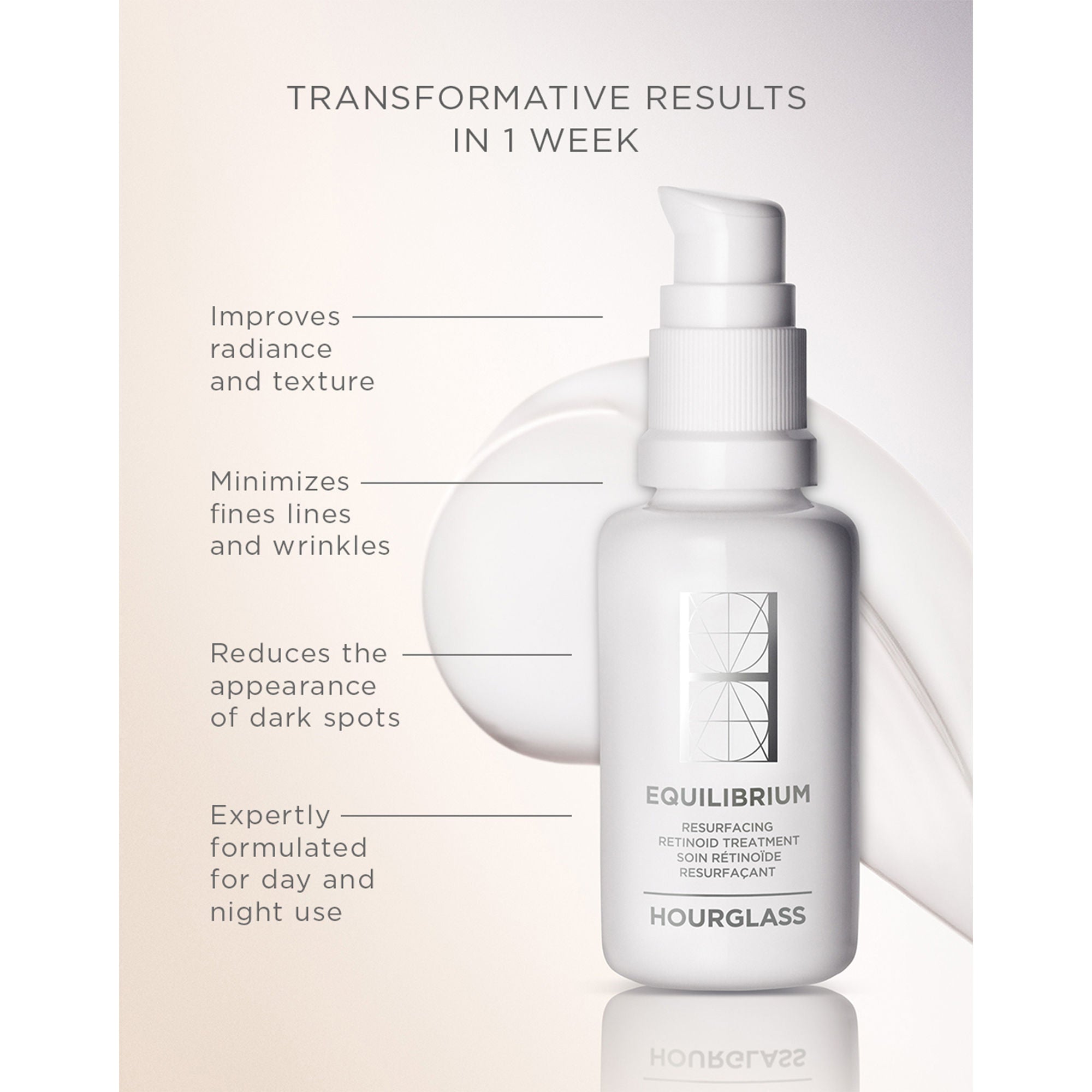 Equilibrium Resurfacing Retinoid Treatment for Face - Anti-Aging Skincare Cream with Retinol for Wrinkles & Fine Lines - Perfect for Nighttime Routine & Dry Skin Care