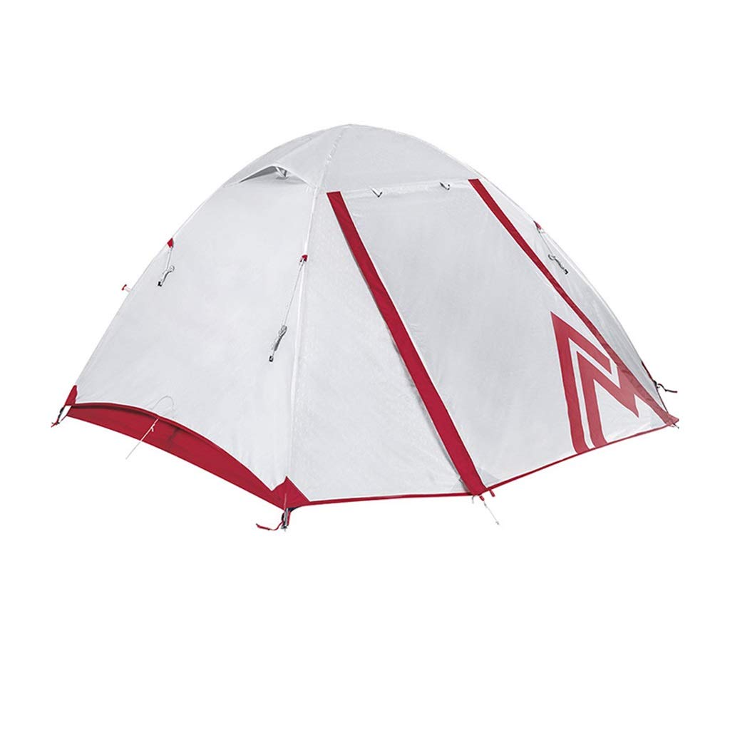 Ultralight 2-3 Person Camping Tent - Easy Setup, Double Layer Waterproof 3 Season Tent for Hiking, Backpacking & Outdoor Adventures (Red, 3 Person) - Perfect for Family Camping, Beach Trips & Music Festivals