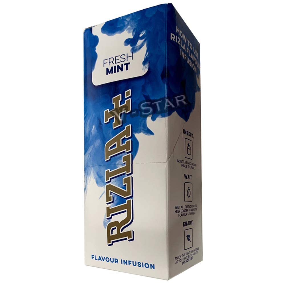 Rizla Infusion Cards - 25 Pack Full Box - Fresh Mint Flavor | Perfect for Tea, Cocktails & Herbal Infusions at Home or Parties
