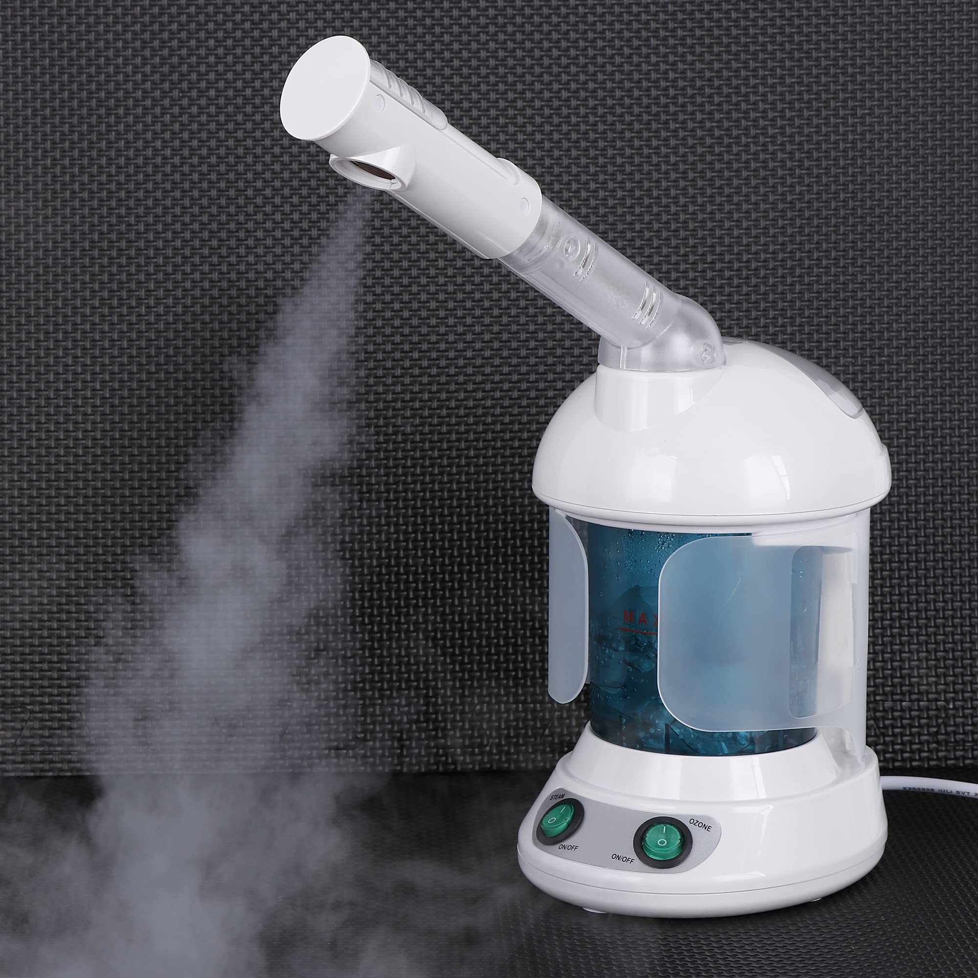 3 in 1 Facial Steamer & Hair Steamer with Humidifier - Hot Mist Moisturizing Hydration System for Skin & Hair Care - Portable Home Spa Atomizer for Salon & Personal Use - Perfect for Dry Skin Relief & Deep Conditioning Treatments