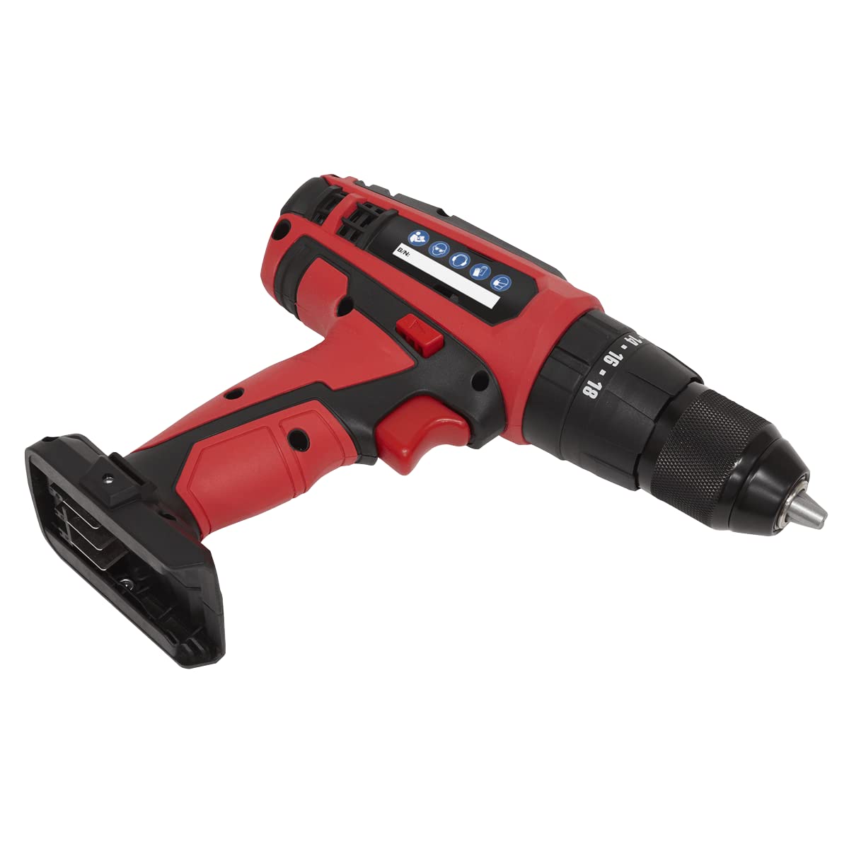 Sealey CP20VDD 20V Cordless Hammer Drill/Driver - 13mm Chuck, Body Only - Perfect for DIY Projects, Home Repairs & Professional Construction Work