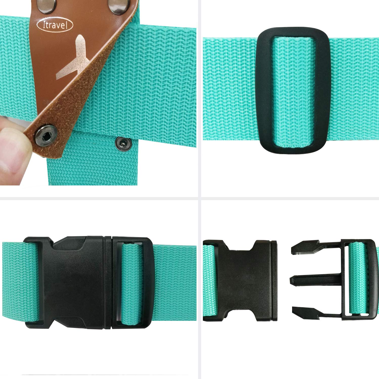 Premium Luggage Straps for Suitcases - Adjustable Travel Bag Straps with Secure Locking Buckles - Perfect for Airplane Travel, Cruise Vacations & Business Trips