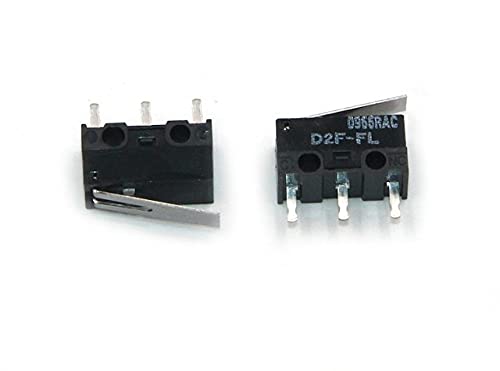 Original D2F Series Micro Switches (10-Piece Lot) - D2F, D2F-F, D2F-L2, D2F-L, D2F-01L, D2F-L-D3, D2F-FL-D3, D2F-FL, D2F-01, D2F-01FL, D2F-L3 - High Precision Electrical Switches for Industrial Equipment, Appliances, and Automation Systems