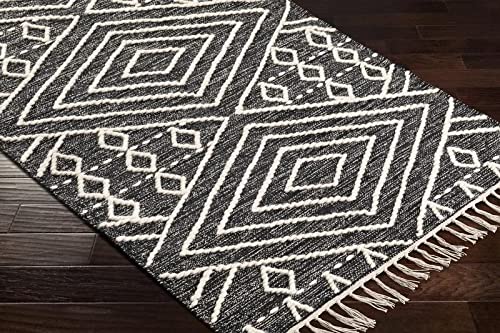 Mark&Day 5x7 Marlow Global Black Area Rug - Soft Beige Carpet for Living Room, Bedroom, Kitchen - Non-Slip & Durable (5' x 7'6