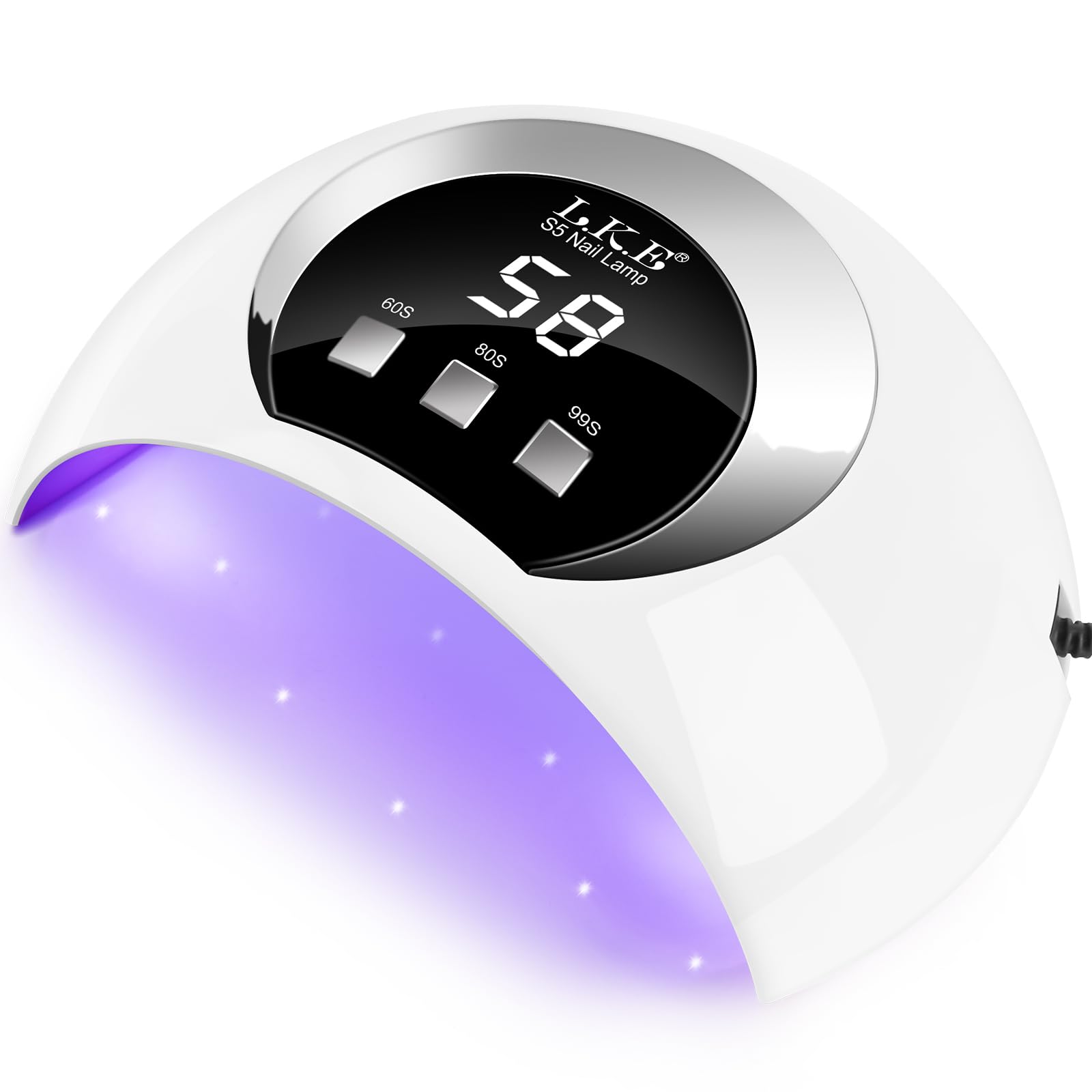 Professional 54W UV LED Nail Lamp with Auto Sensor & 3 Timers - Fast Curing Gel Polish Dryer for Salon & Home Manicures | Perfect for Nail Art, Gel Extensions & DIY Nail Care