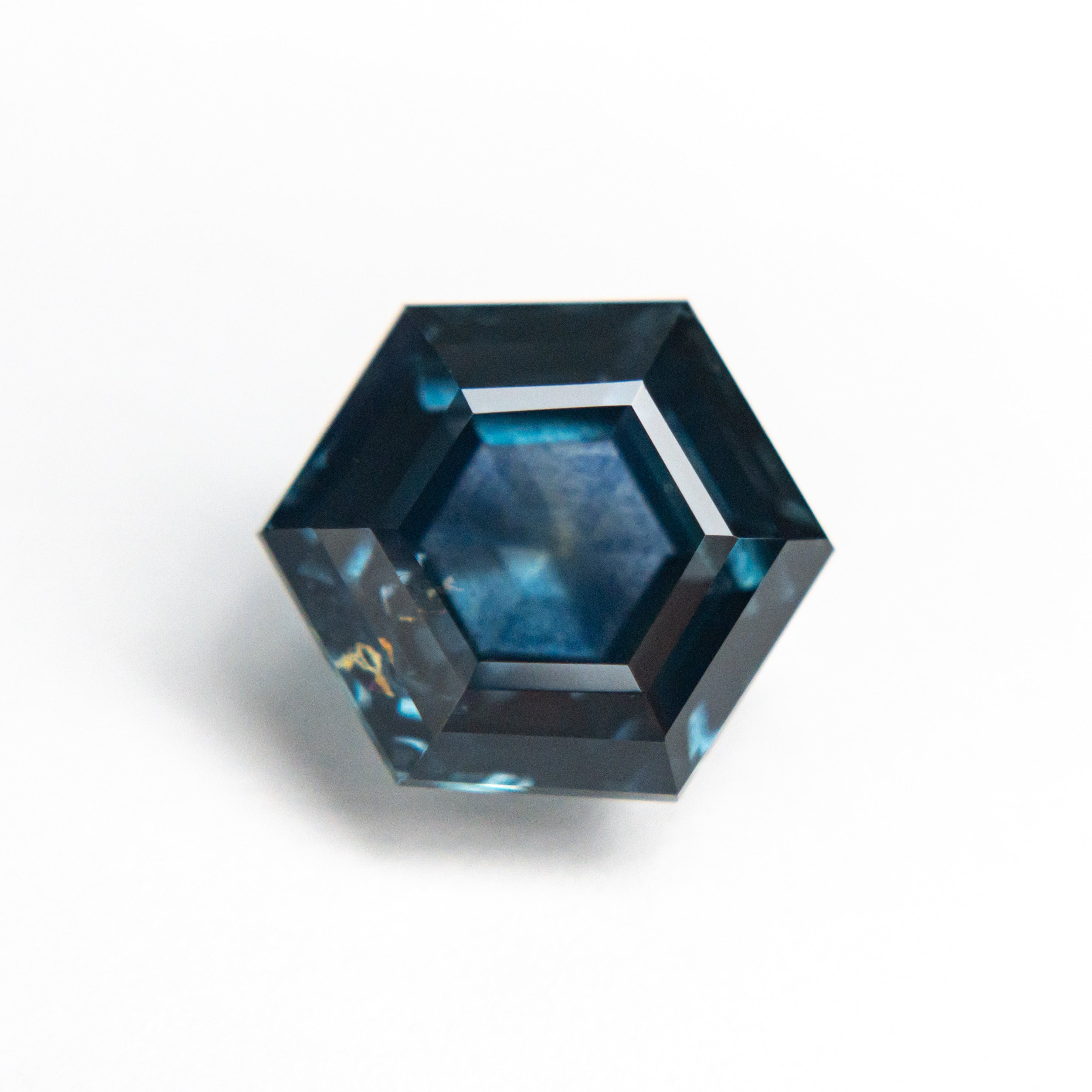 3.93ct Natural Hexagon Step Cut Sapphire - 9.57x8.34x5.78mm Blue Gemstone for Engagement Rings & Fine Jewelry Making