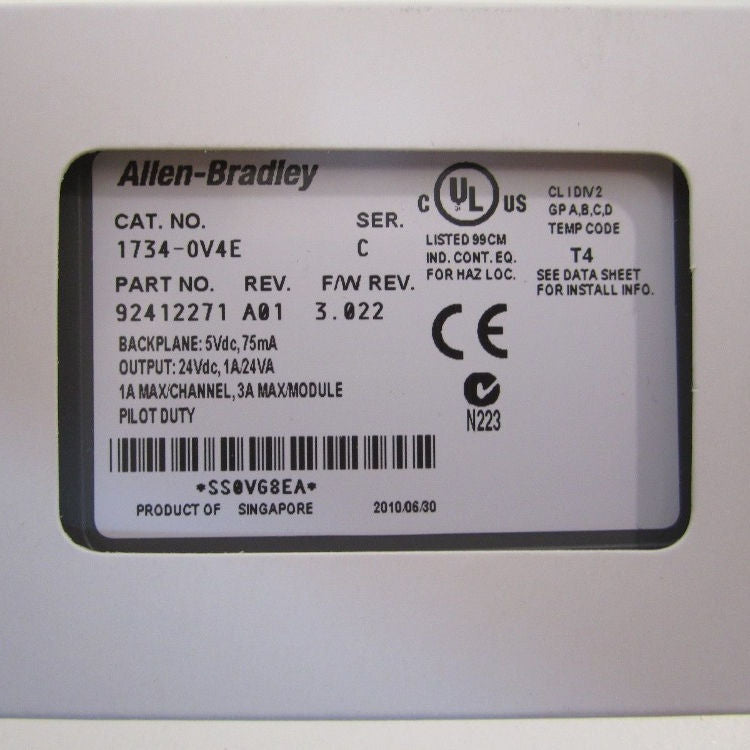New 1734-OV4E Digital Output Module by AB PLC - Industrial Automation & Control Solutions for Manufacturing & Machinery