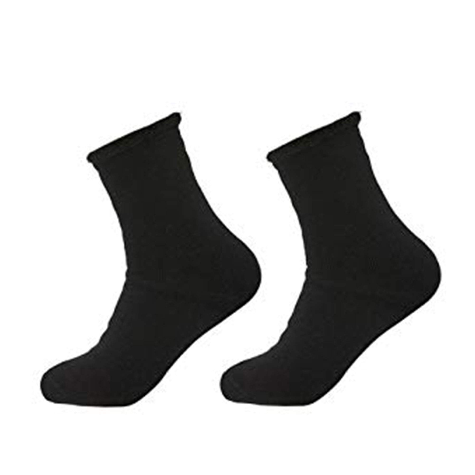 Men's Thermal Winter Socks 2-Pack - Soft Brushed Lining, Warm Heat Retention for Cold Weather - Perfect for Hiking, Skiing & Outdoor Activities