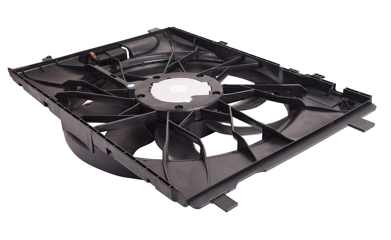 Bapmic 2215000993 Front Radiator Fan Assembly Compatible with Mercedes-Benz W221 S350 S450 S550 - Perfect for Cooling System Repair & Maintenance