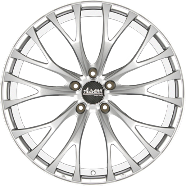 Advanti Fastoso Silver Machined Undercut 19x8.5 +45 5x120mm 74.1mm Wheel - Premium Alloy Rims for Cars, SUVs & Trucks - Perfect for Street Performance & Custom Builds