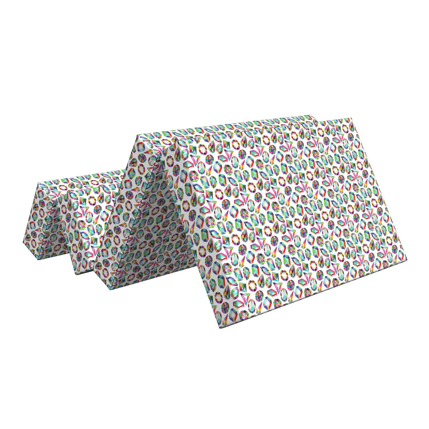 Ambesonne Geometric Crystals Foldable Mattress - 74.8