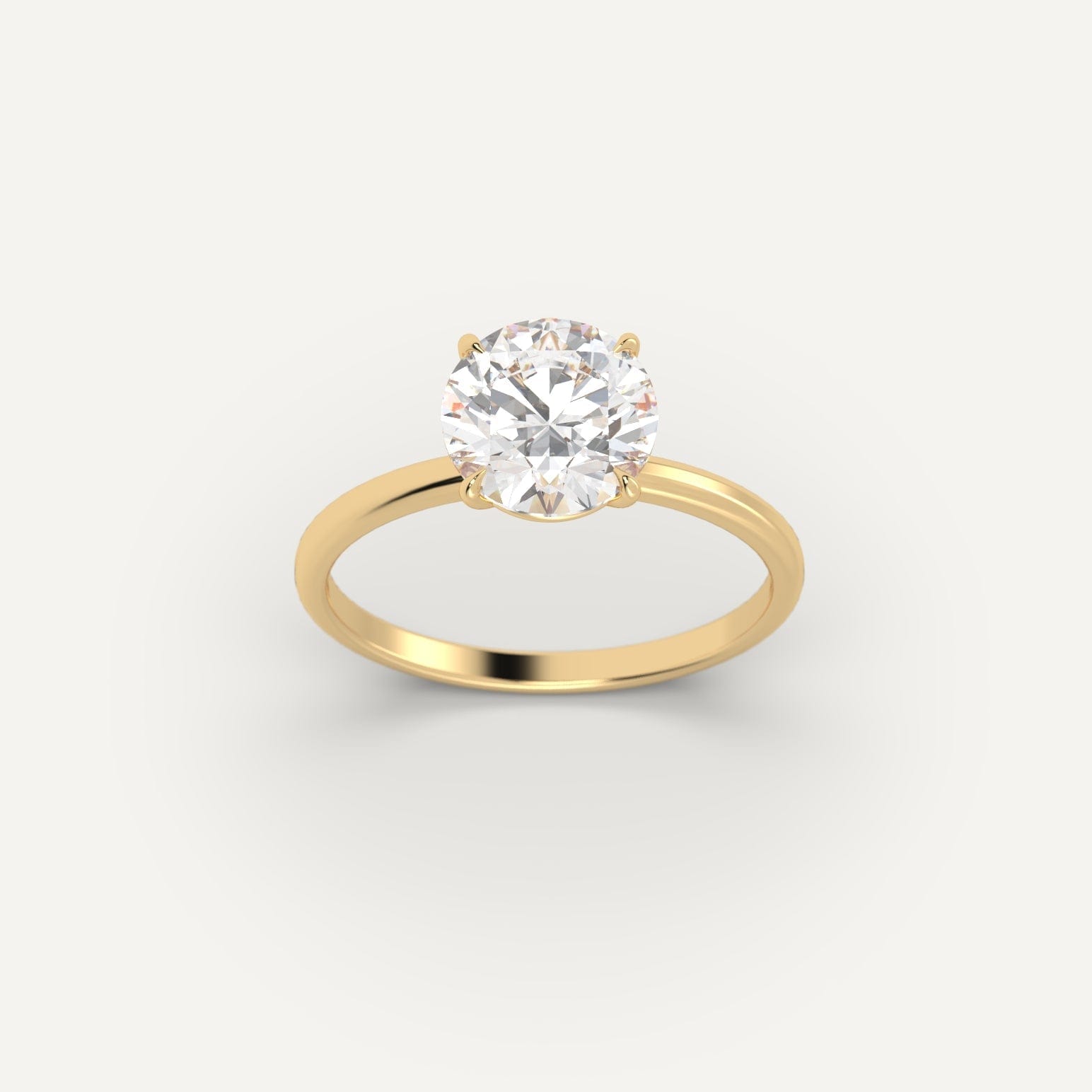 2 Carat Round Cut Diamond Ring - Elegant Solitaire Engagement Ring for Women | Perfect for Proposals, Weddings & Anniversaries