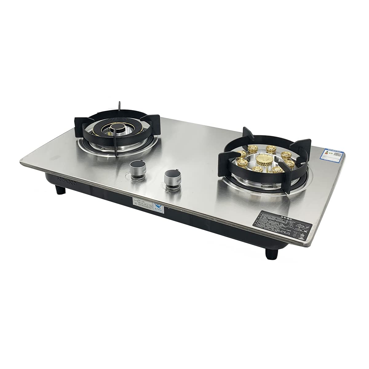 TABODD 28 Inch 2 Burner Propane Gas Cooktop - Stainless Steel Built-In Countertop Stove with Auto Battery Ignition for LPG - Perfect for Home Kitchen & Restaurant Cooking