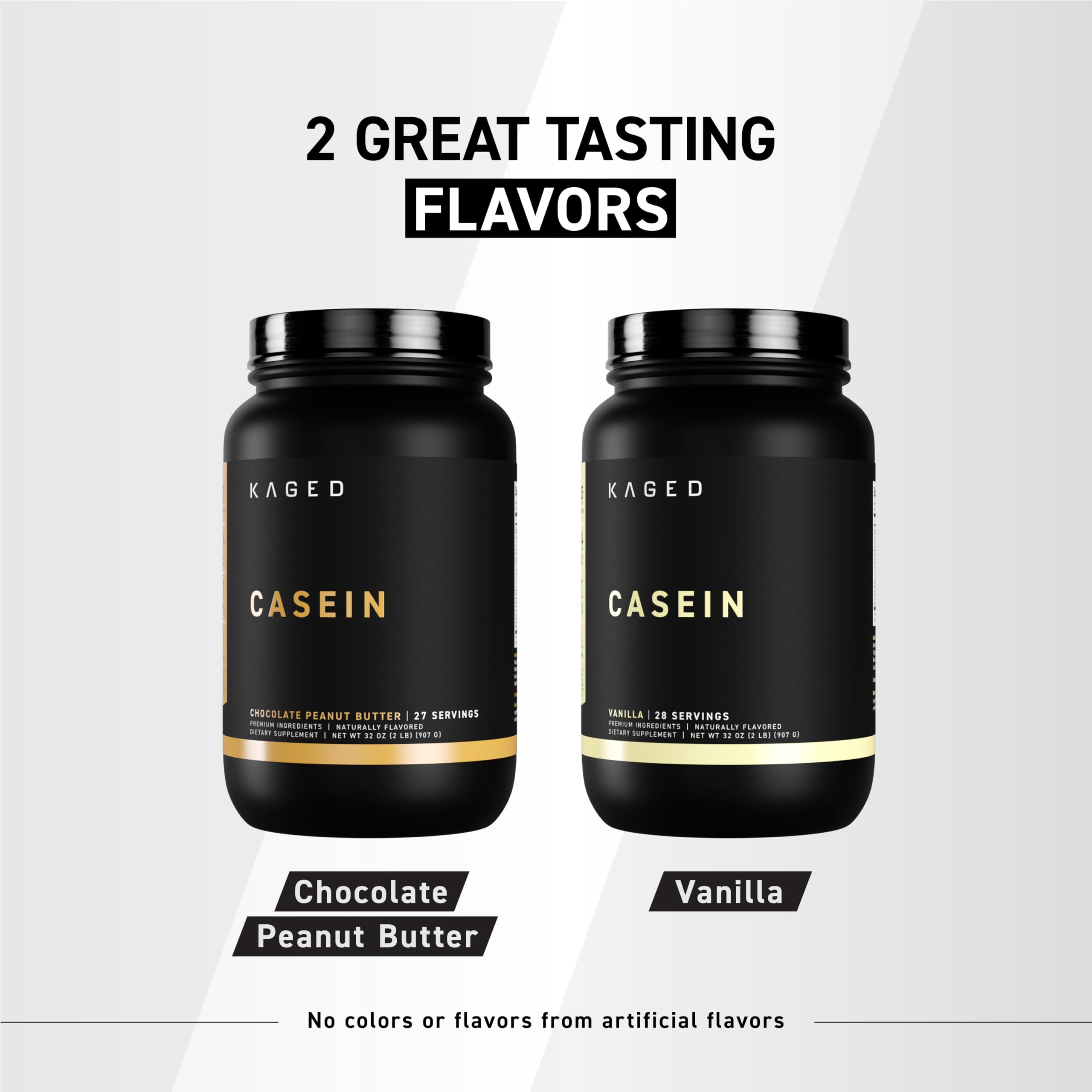 Kaged Premium Micellar Casein Protein Powder - Chocolate Peanut Butter Flavor | Slow-Release Muscle Recovery Supplement | Banned-Substance Free | 25 Servings | Ideal for Post-Workout Recovery & Overnight Muscle Growth