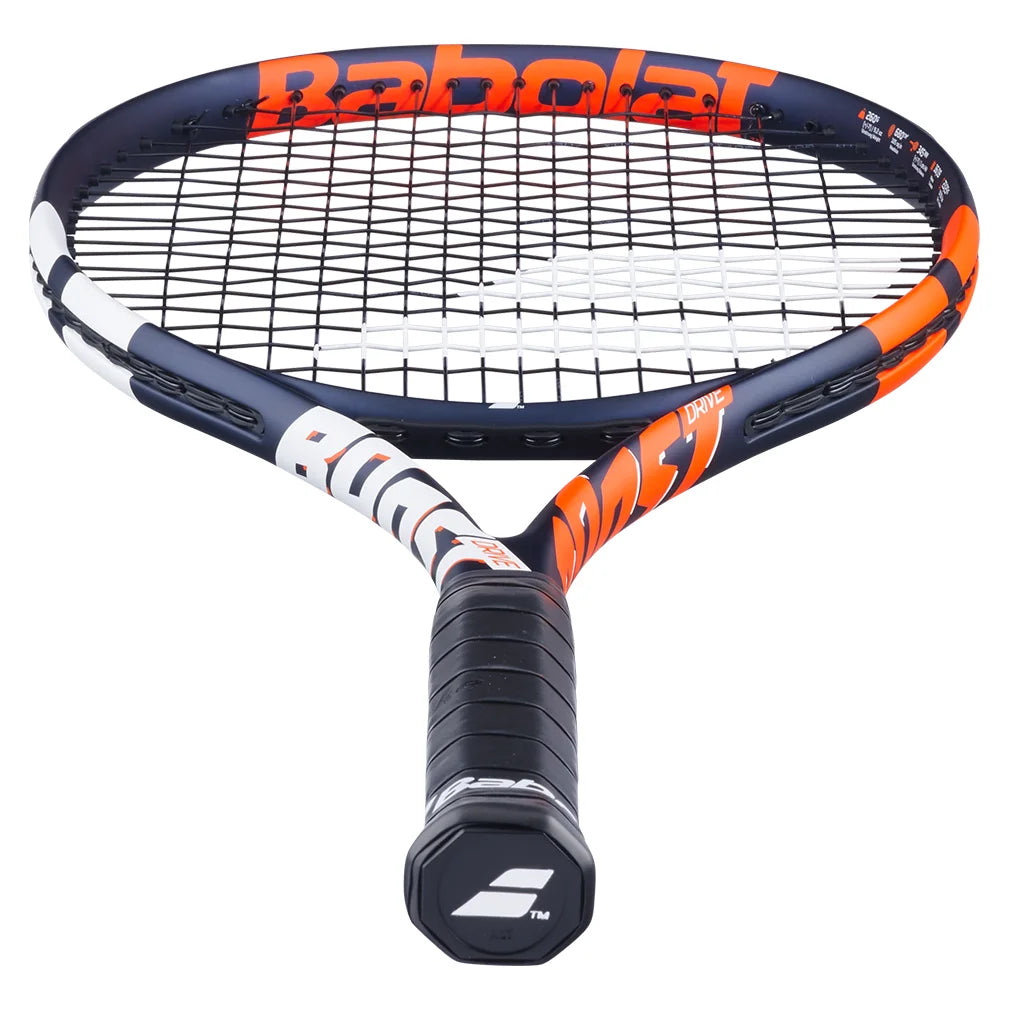 Boost Drive Prestrung Tennis Racquet - Blue & Orange | Lightweight Performance Racquet for Beginners & Intermediate Players | Perfect for Training, Matches & Recreational Play