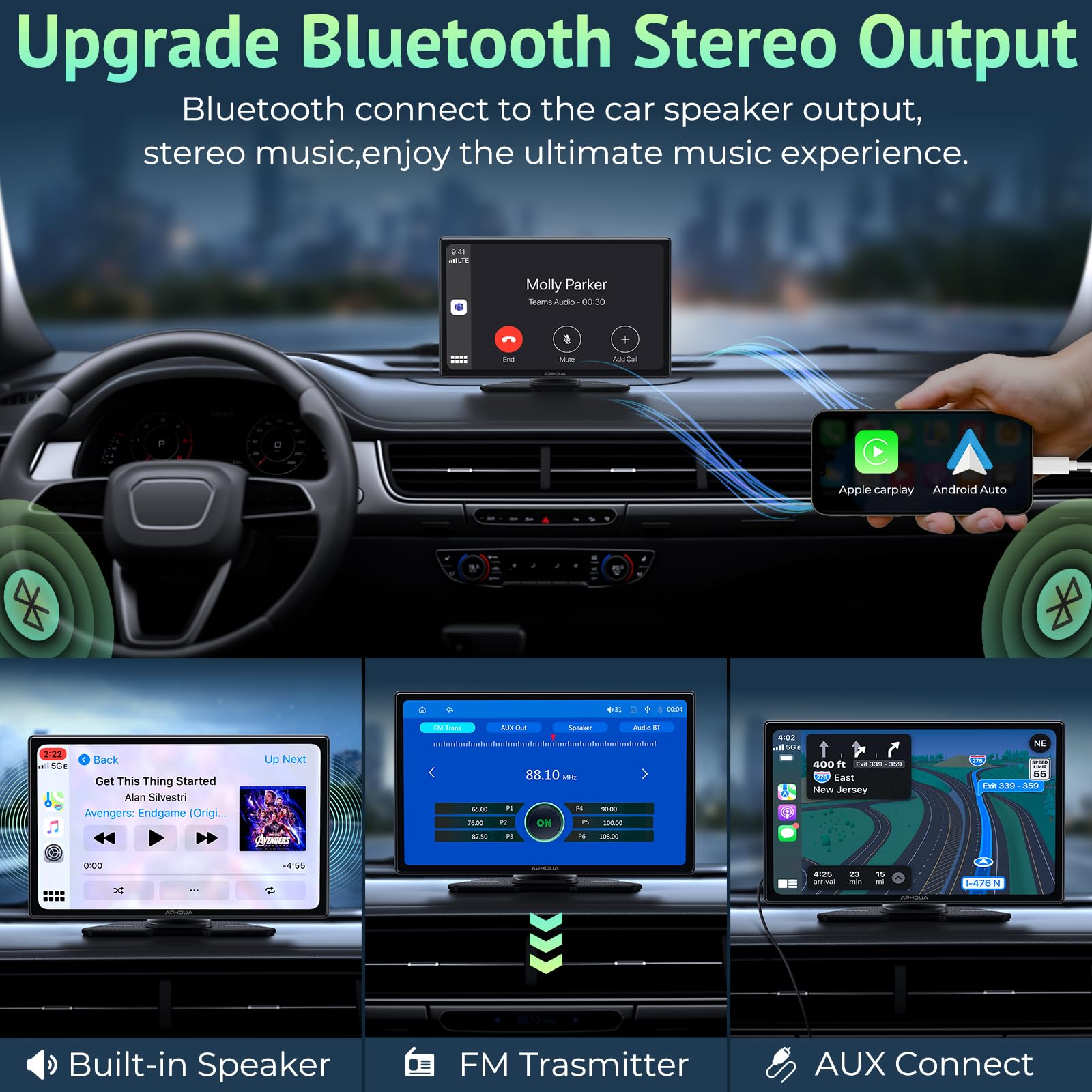 Wireless CarPlay & Android Auto Adapter, 9